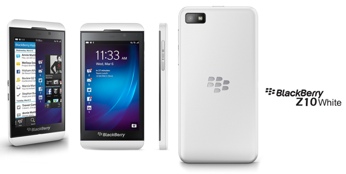 The All New Blackberry Z10 in White