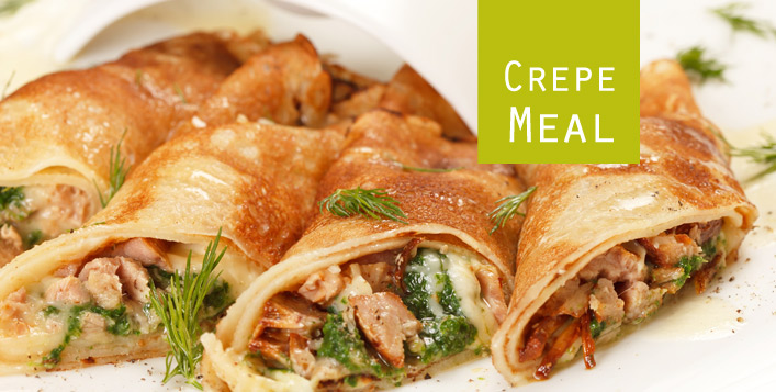 Chicken Crepe Meal
