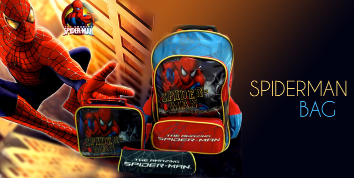 Spiderman Trolley Bag & Lunchbox