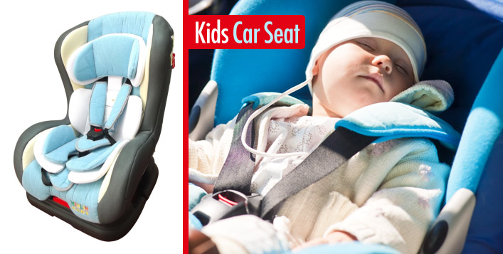 Cushioned Car Safety Seat for Kids