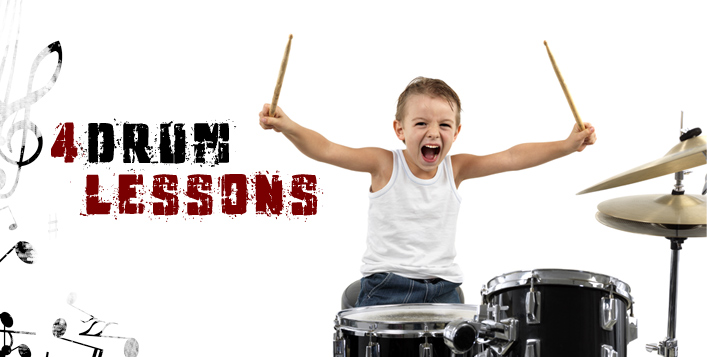 4 Individual Drum Lessons for Kids