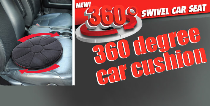 Get in your car with ease for no more painful twists that strain to your back or hips by using the turntable base Swivel Car Seat from HST Dubai for AED 89 (Value AED 200) – Rotates 360 degrees and portable yet strong enough to support up to 300lbs.!