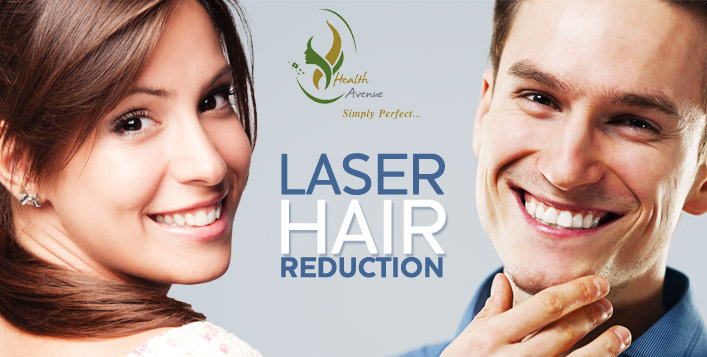 3 sessions of laser hair removal