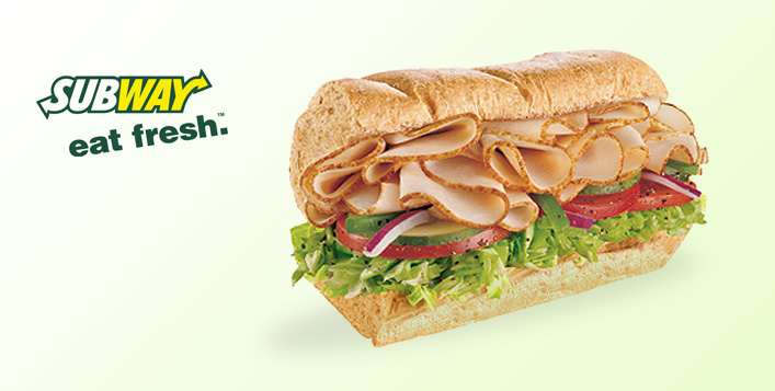 Subway&#8482; 6-inch sandwich