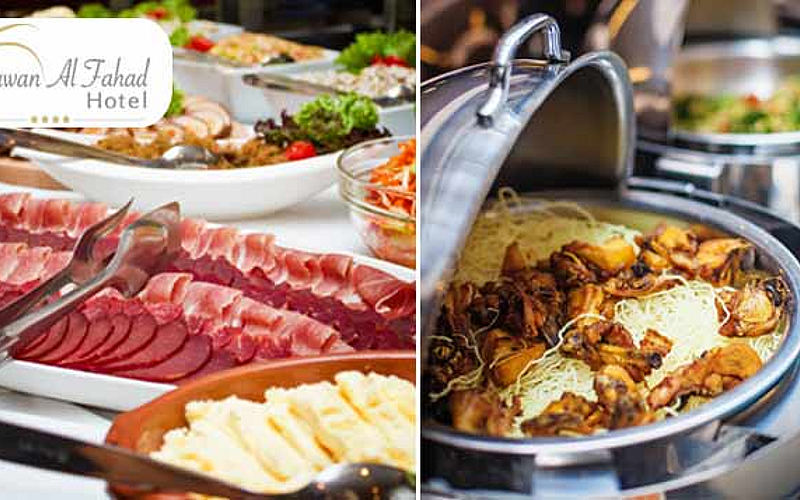 Delicious dinner at Carwan Al Fahd Hotel