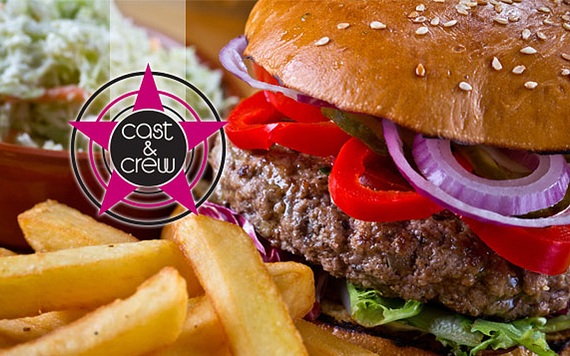 Chicken or beef burger meal