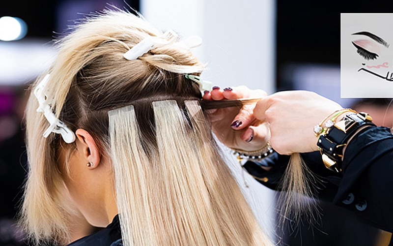 40 or 60 Natural hair extension strands insta