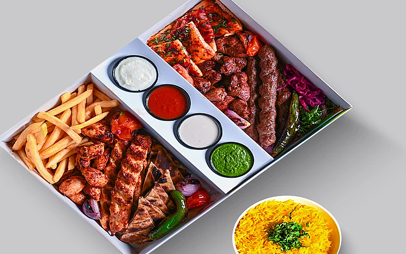 With fries or rice!
