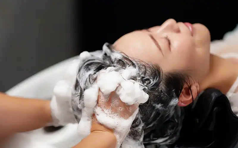 With haircut or hair mask!