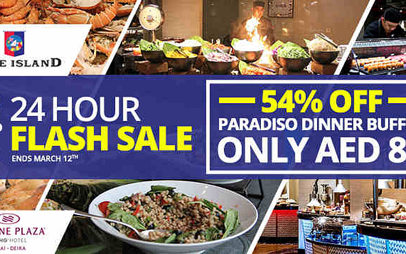 Valid on March 13 at Crowne Plaza Dubai Deira