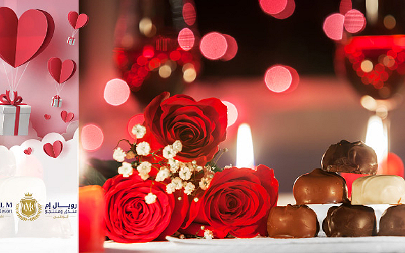 Set menu, chocolate, roses & entertainment