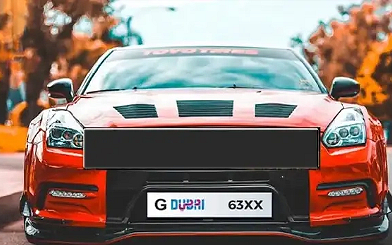 For Dubai plate number in Dubai only