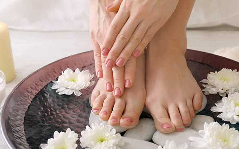Classic and gelish mani-pedi available
