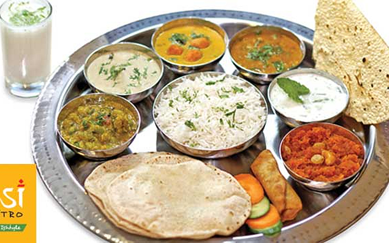 Gujarati or Punjabi Thali for 2 people