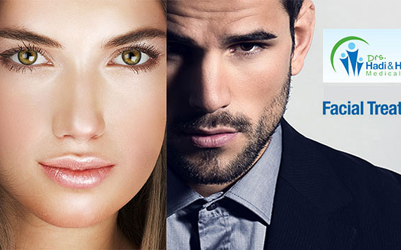 1,3 or 6 facial treatments for men and women