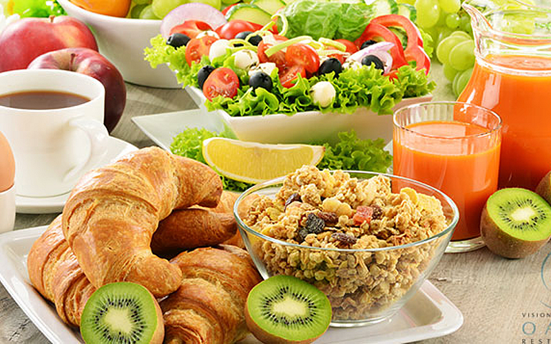 Enticing breakfast spread, 7 days a week