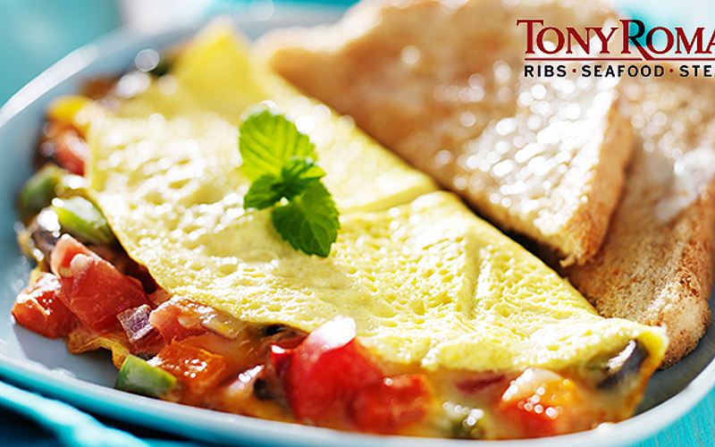Tony Breakfast Hearty Breakfast at Tony Roma’s | Cobone Offers