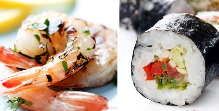 Italian and salmon Rolls  
