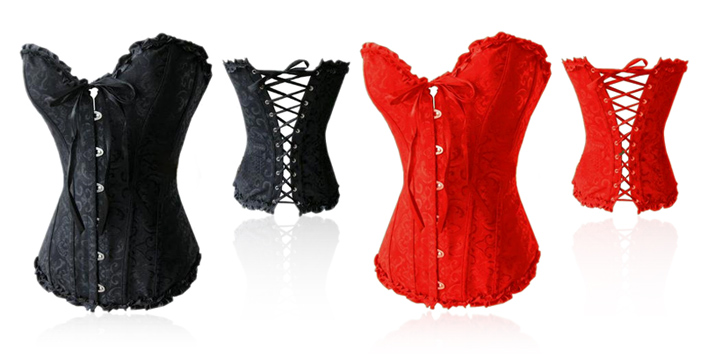 Strapless Corset with Lace Back
