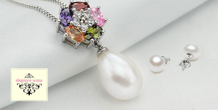 Pearl Necklace Set from Elegance Soma 