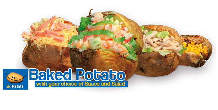 وجبة بطاطا مشوية بالفرن محشوة بمكونات شهية كوبون صفقات