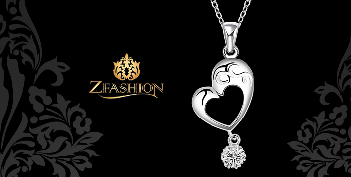 Zfashion silver necklace & pendant 
