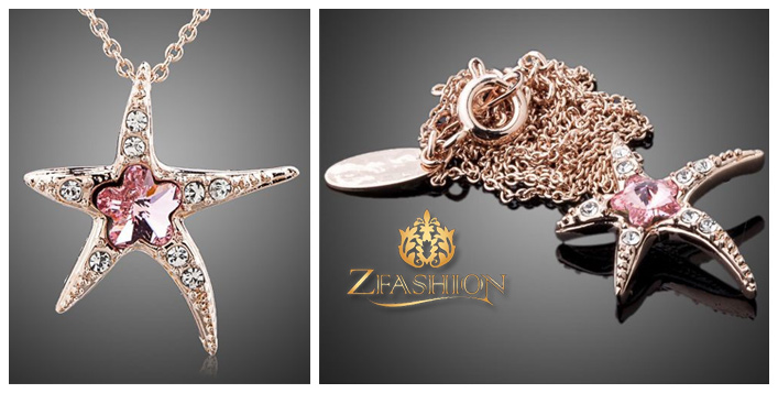Zfashion Gold Pendant Necklace 
