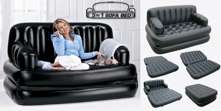 5 In 1 Inflatable Air O E Sofa Bed