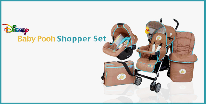 Baby Pooh Stroller Set