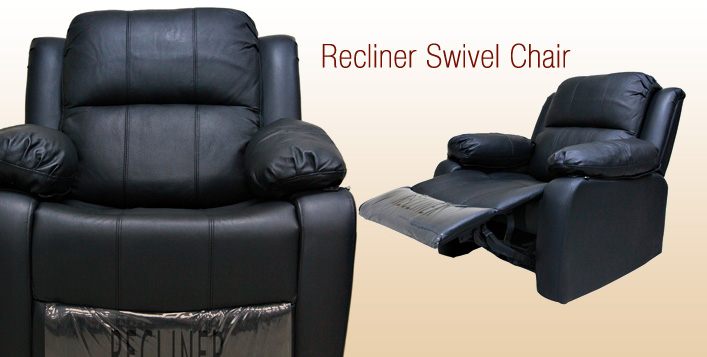 Swivel Rocker Option Leather Recliner Chair Cobone