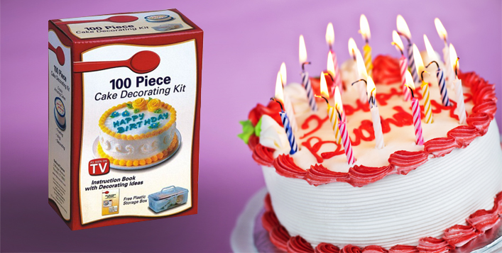 Набор для декорации торта 100 piece cake decoration kit