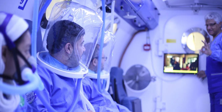 عرض على جلسة العلاج بالاكسجين عالي الضغط كوبون