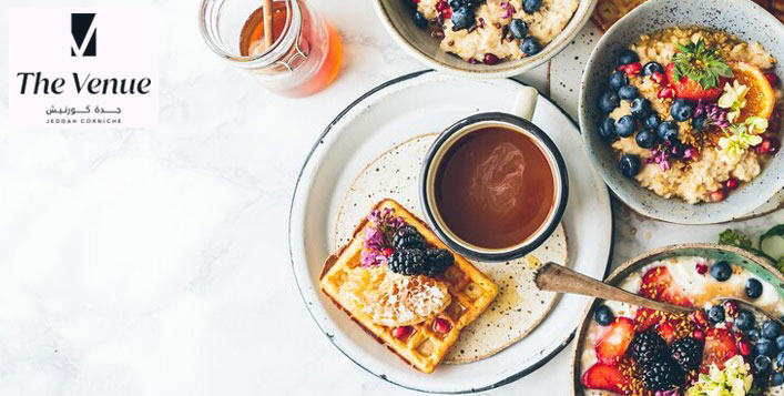 بوفيه فطور عالمي من فندق ذا فينيو جدة كورنيش 5 نجوم ابتداء من 49 ر س كوبون صفقات