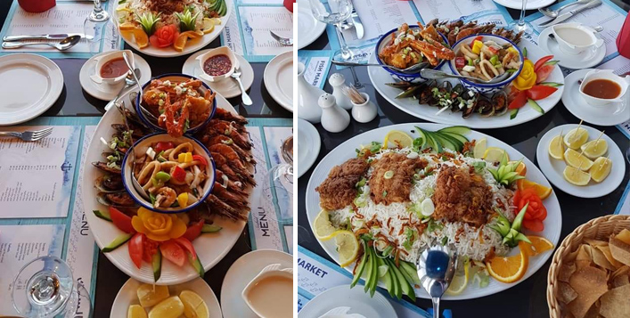Delicious seafood with a wonderful sea-view!