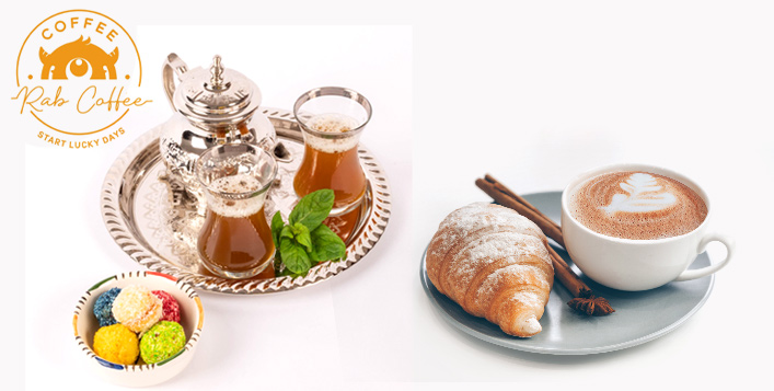 Ma2ta Rab Tea مشروب وحلوى من راب كافيه الروضة ابتداء من 25 ر. س. فقط | كوبون صفقات