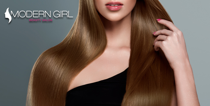 Keratin Hair Treatment Package @ Modern Girl Oud Metha - 73% Discount! |  Cobone
