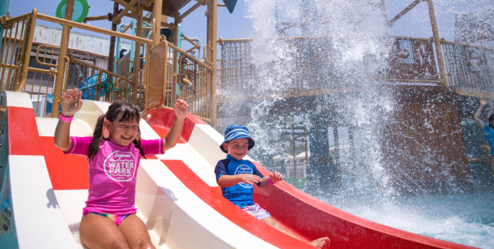 Access to rides & slides + meals for 15people