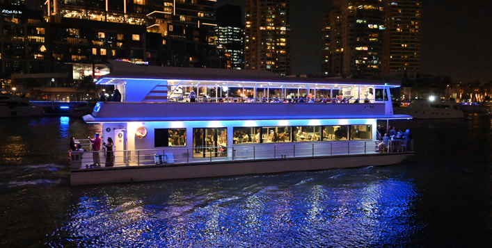 dubai marina catamaran cruise by kyka group