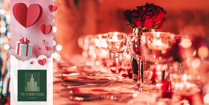 5* Romantic Dinner For Two at Views@61, Tower Plaza Hotel For AED 239 ...