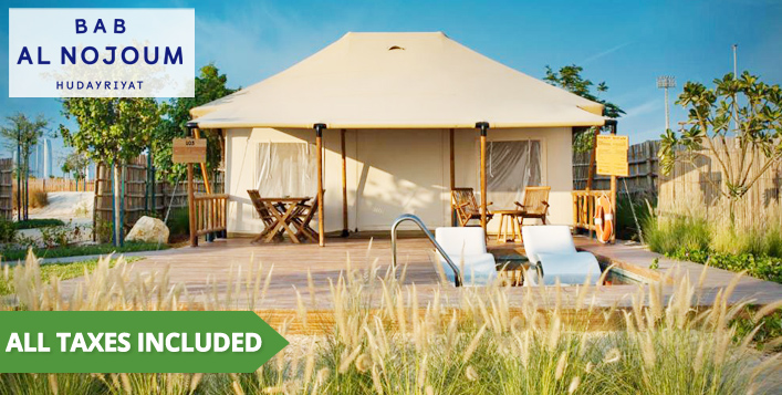 Beachside Glamping AC Tents at Bab Al Nojoum Hudayriyat From AED 665 ...