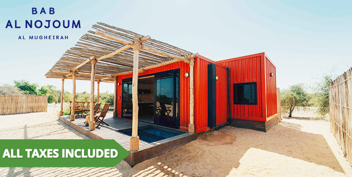 Cabin Stay at Bab Al Nojoum - Al Mugheirah Resort From AED 350 Only ...
