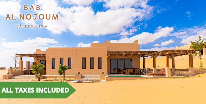 Villa Stay With Meals at Bab Al Nojoum Bateen Liwa From AED 421 Only ...
