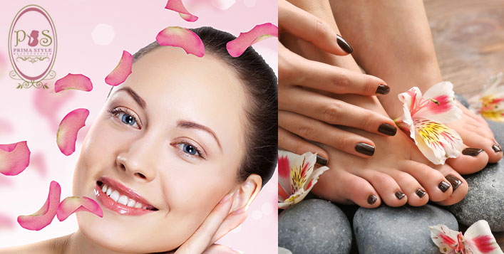 Mani-Pedi + Deep cleaning or Hydrating facial
