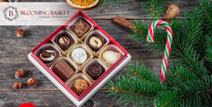 Assorted chocolate in decorative packaging