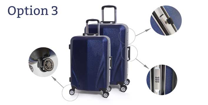 Eurostar 2 Piece Rolling Luggage Bag Set | Cobone