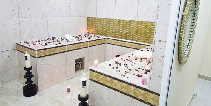Relaxation treatment, hammam session & more