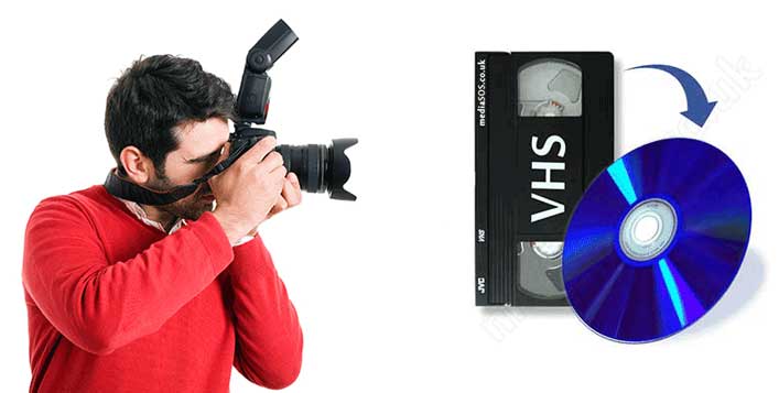 VHS to Digital format conversion available