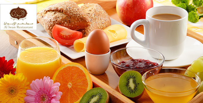 Enjoy lavish breakfast buffet at Al Iwan 