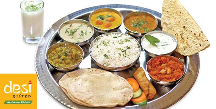 Enjoy Gujarati, Punjabi or Premium Thali