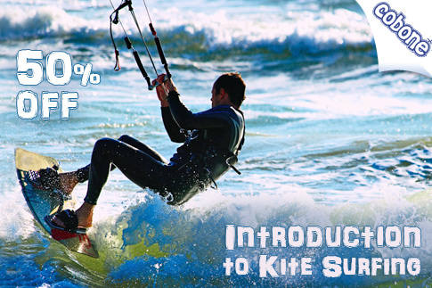 50% off kite surfing lesson!